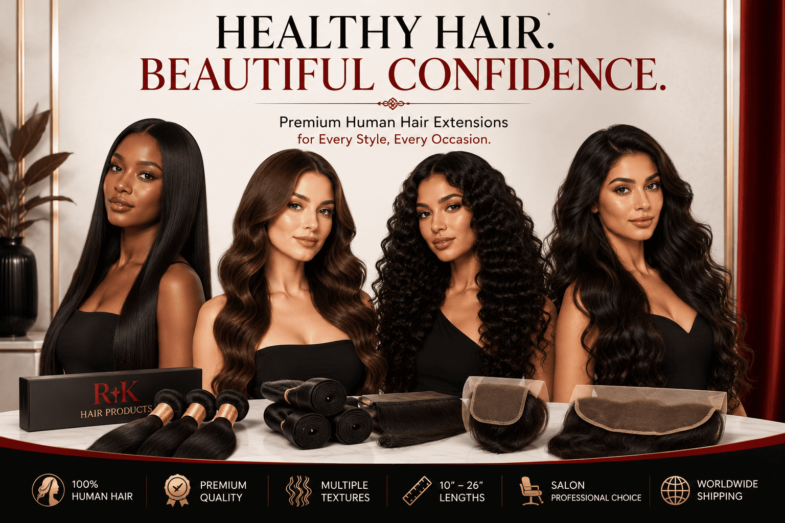 human hair extensions