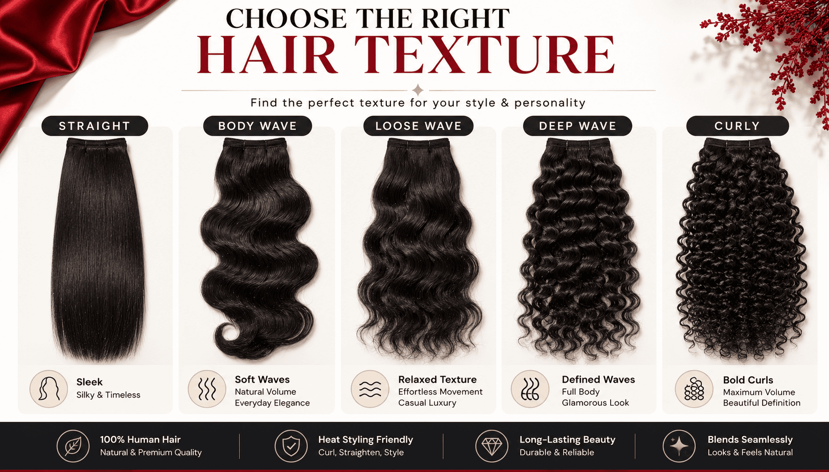 human hair extensions