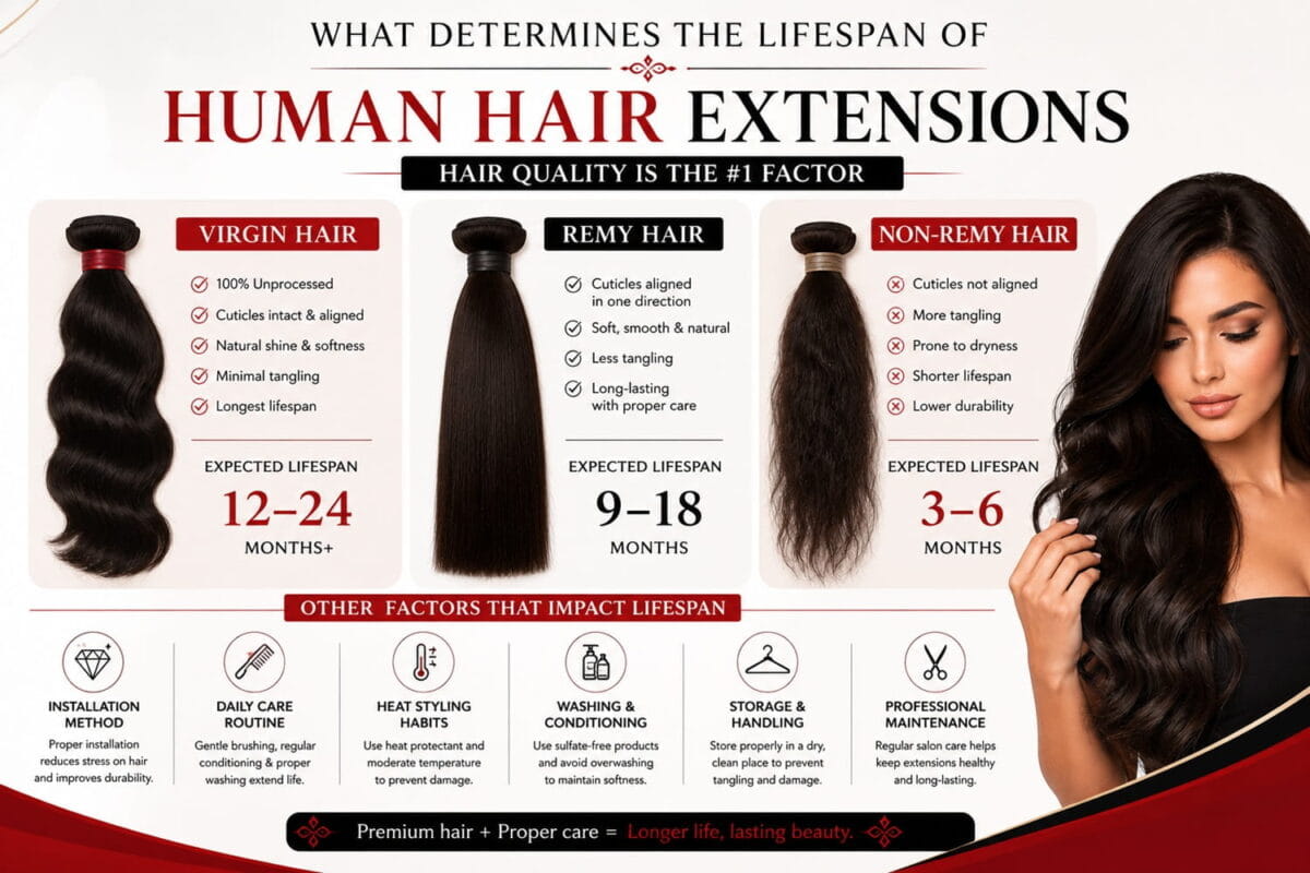 human hair extensions - rk hairs